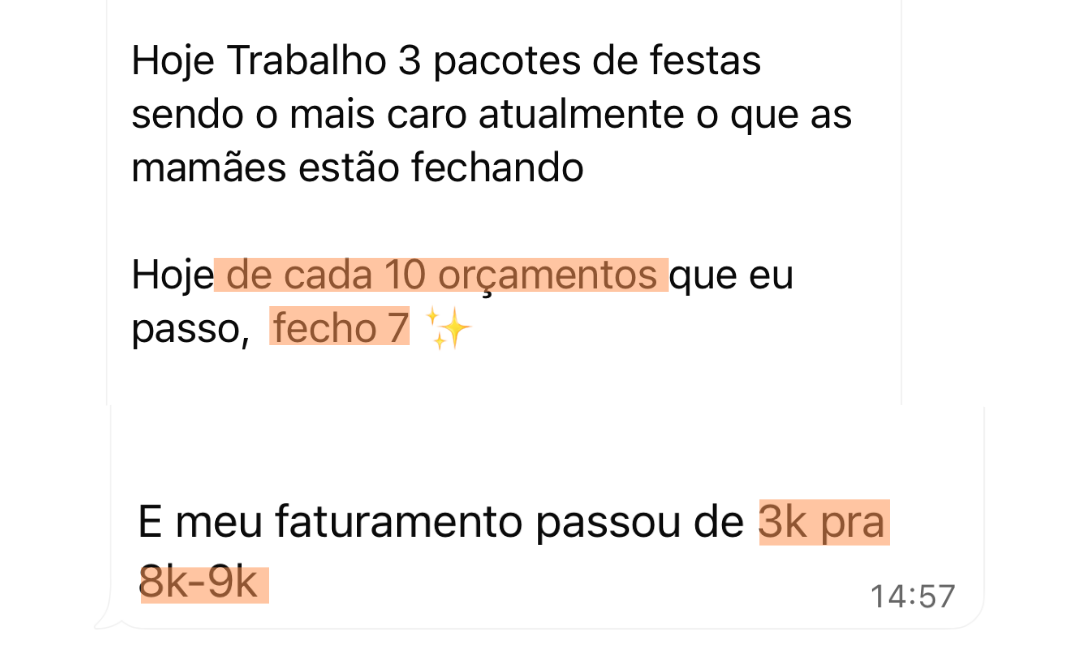 Depoimento: faturamento subiu de 3 para 9 mil